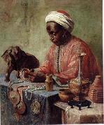 Arab or Arabic people and life. Orientalism oil paintings 578 unknow artist